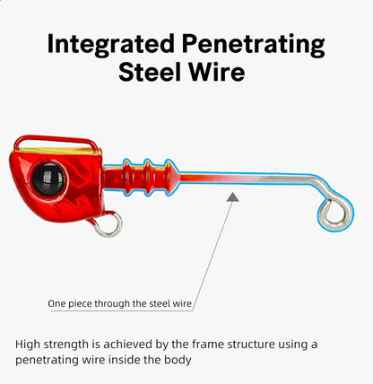 Jig Head Soft Fishing Lure 110mm 35g Long Casting Sea Bass Flounder Soft Body Swimbait Set With Saltwater Treble Hook
