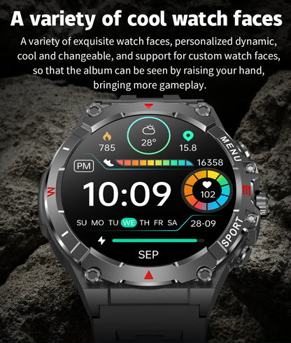 COLMI V76 GPS Smartwatch 1.43" Ultra AMOLED Display Built-in Compass Altimeter Bluetooth Call Smart Watch 500mAh Battery