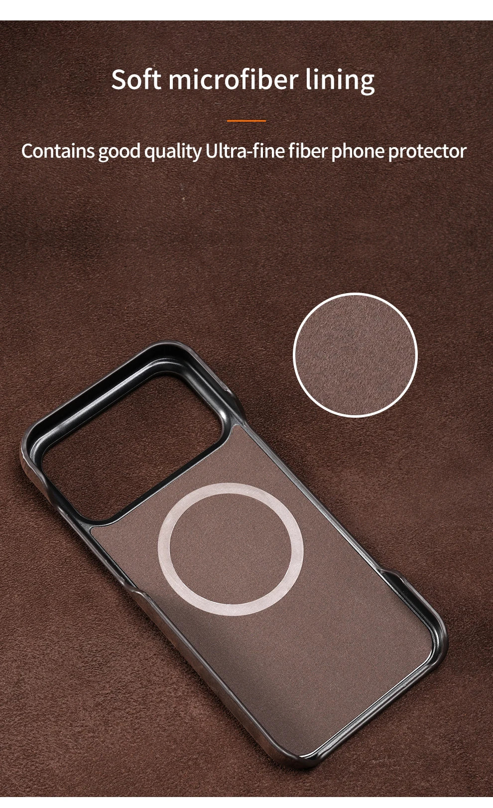 Case for iPhone 15 16 17 Pro Max 17Pro 17 Air 16Pro Retro Luxury Genuine PULL-UP Leather Magnetic Phone Back Cover