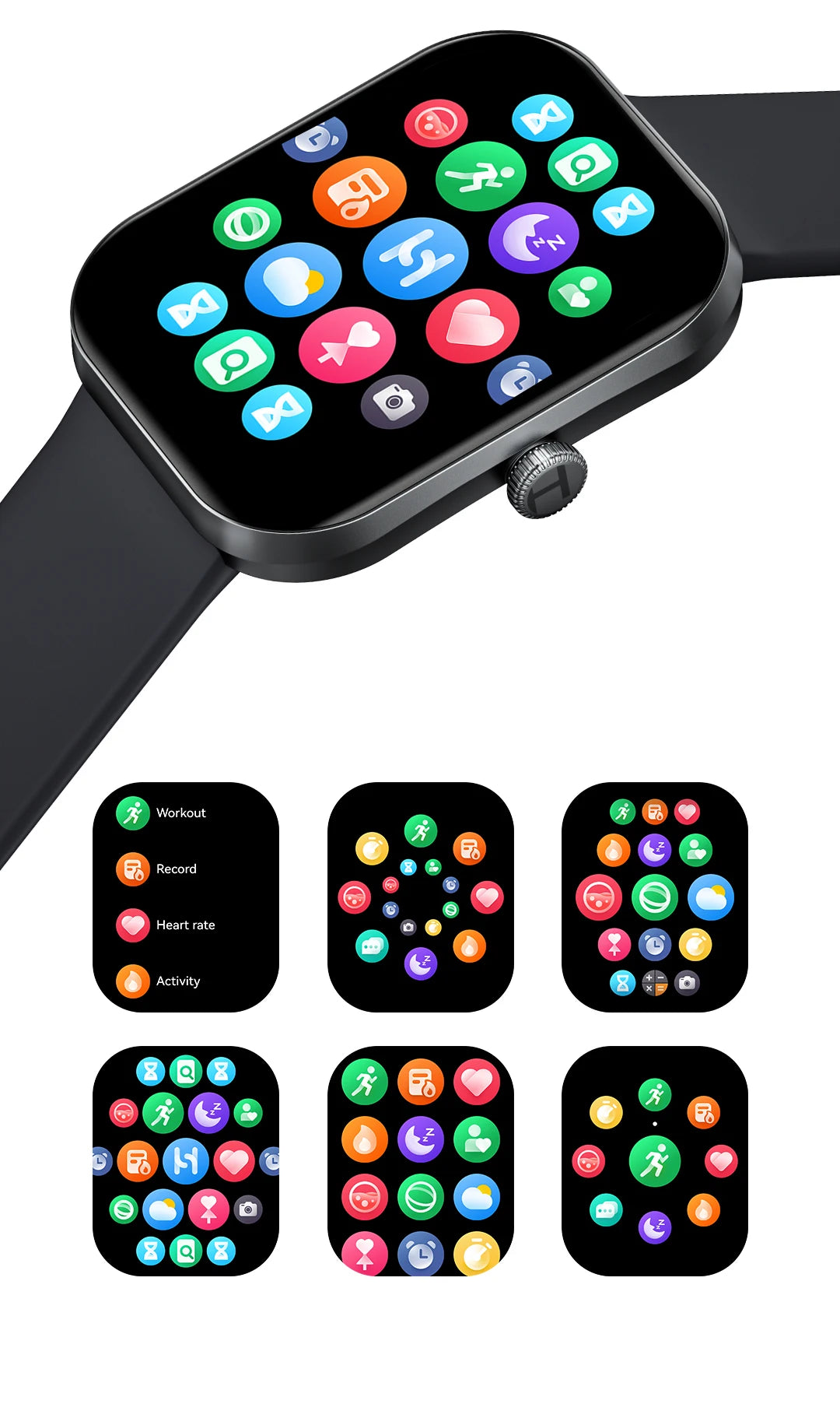 HAYLOU Watch S6 Voice Calling Smart Watch Men Health Monitoring IP68 Waterproof Smart Notifications Voice Assistant Smartwatch