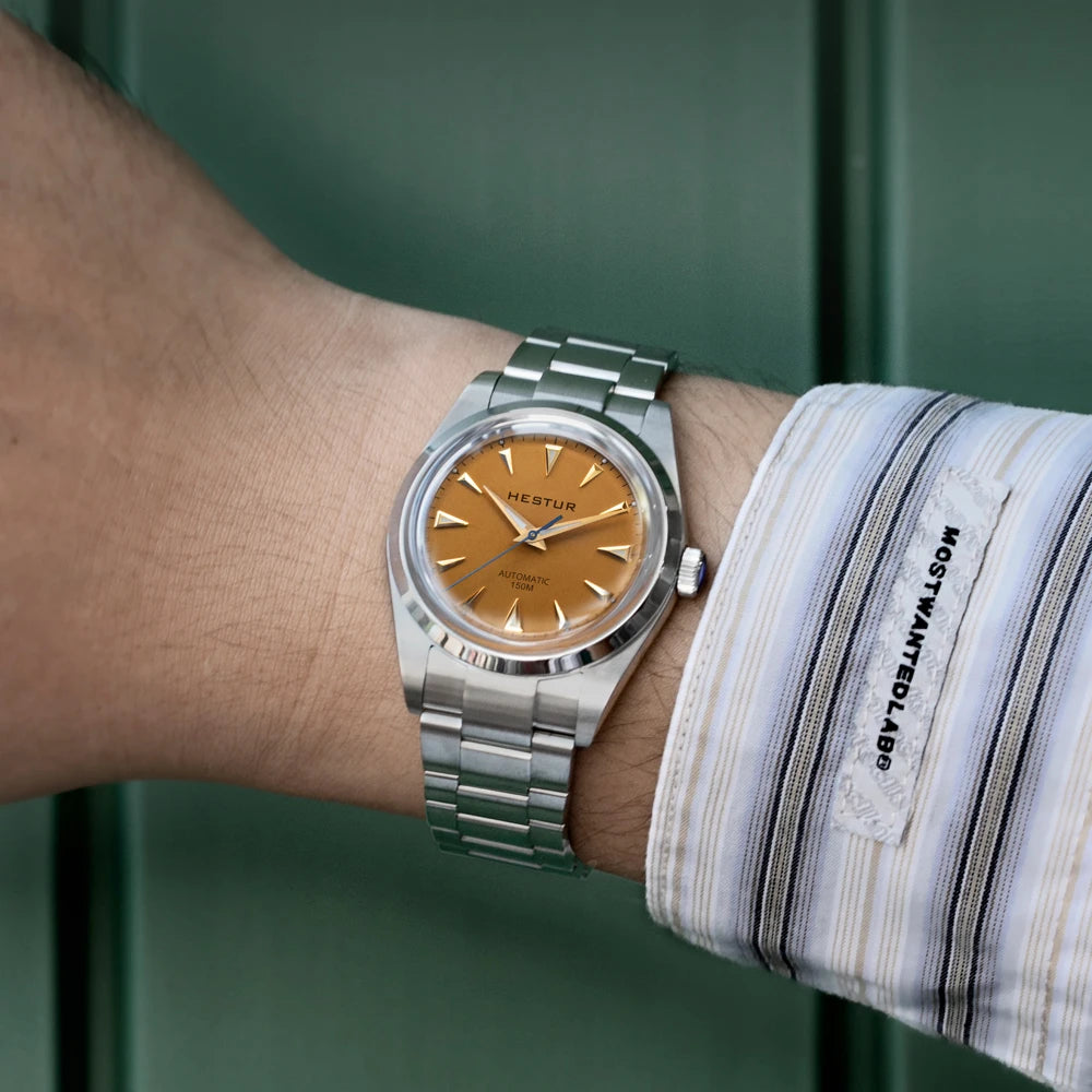 Hestur Luxury Men's Watch Automatic mechanical 36mm Miyoda 9015 15Bar Waterproof Vintage reloj hombre Sapphire Glass wrist Watch