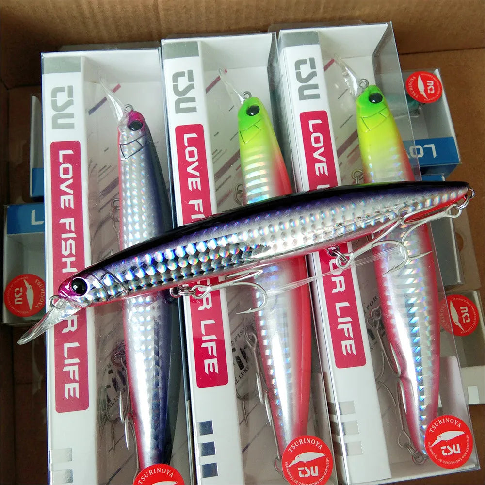 Sinking Minnow Fishing Lure SCOUT 130mm 24g Long Casting Seabass Flounder Artificial Large Sea Fishing Hard Baits