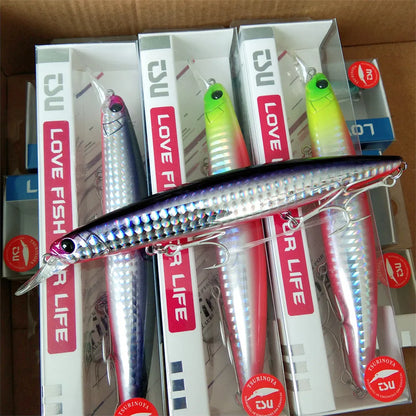 Sinking Minnow Fishing Lure SCOUT 130mm 24g Long Casting Seabass Flounder Artificial Large Sea Fishing Hard Baits