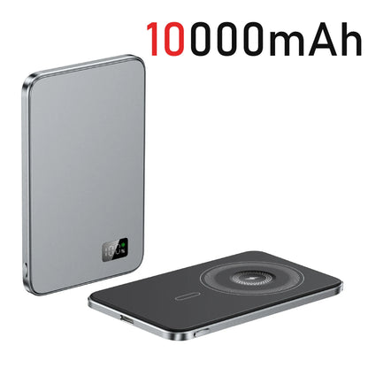 10000mAh Ultra Slim Magnetic Wireless Power Bank PD20W Auxiliary Spare battery For magsafe iphone 16 15 14 13 12 11 pro max F20