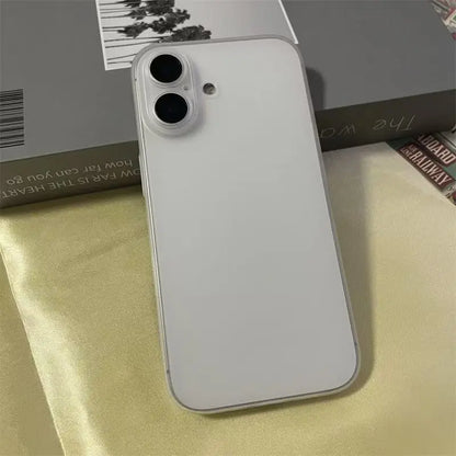 Ultra Thin PP Hard Case for iPhone 17 16 15 14 13 12 mini 11 Pro X XR XS Max 16E 7 8 Plus SE Translucent Shockproof Slim Cover
