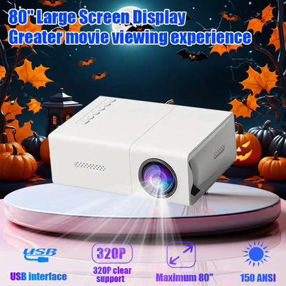 Halloween Mini Led Projector HD Hdmi Usb Audio Home Theater Media Player Beamer Christmas Gift Outdoor Travel Portable Projector