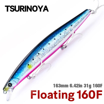 31g Floating Minnow STINGER 160F Saltwater Fishing Lure  Ultra-long Casting Hard Baits 500G Large Baits