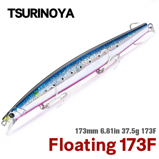 Ultra-long Casting Floating Minnow 173mm 37.5g Saltwater Fishing Lure STINGER Artificial Large Hard Baits