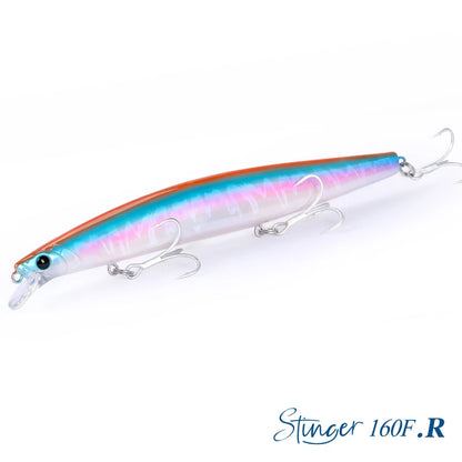 Floating Minnow Fishing Lure STINGER 163mm 31g Long Casting Artificial Seabass Saltwater Large Hard Baits