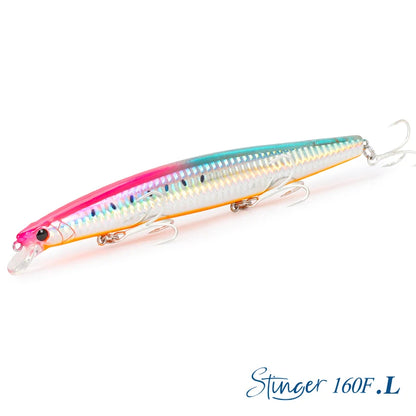 31g Floating Minnow STINGER 160F Saltwater Fishing Lure  Ultra-long Casting Hard Baits 500G Large Baits