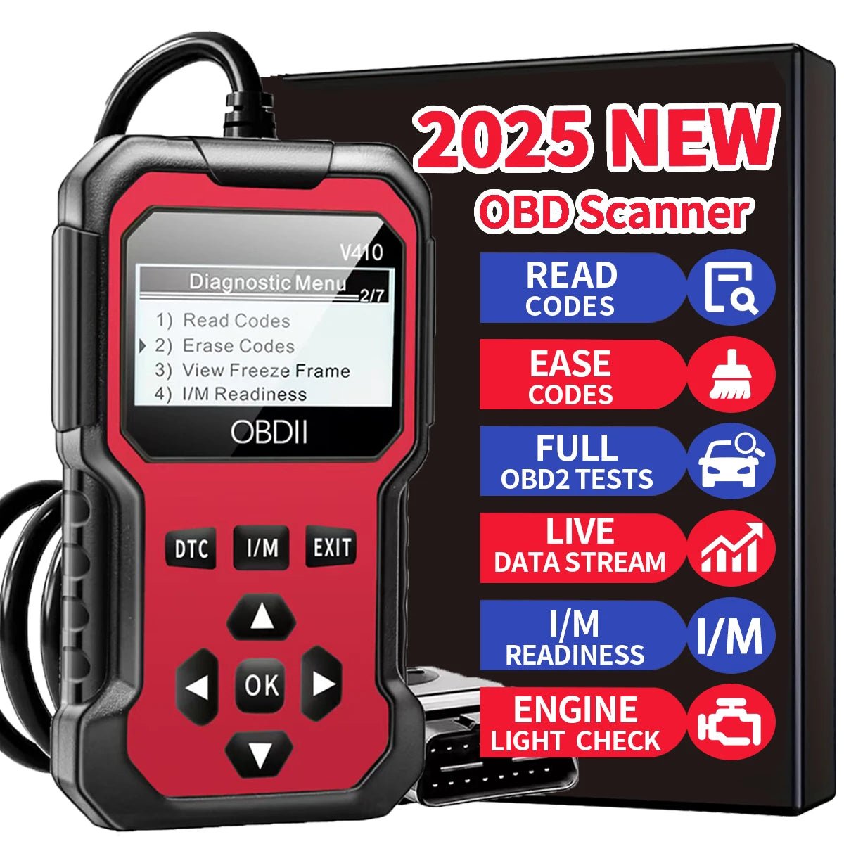 Car Obd2 Scanner Diagnostic Tool Code Reader Engine Fault Code Reader Scanner Can Diagnose All Obd Ii Protocol Cars since 1996 Scan Tool - Japan 4 All