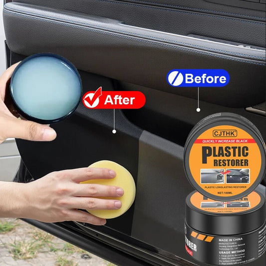 Car Plastic Restorer Back To Black Gloss Auto Interior Leather & Panel Renewal Wax Coating Agent Auto Polish And Repair Coating - Japan 4 All