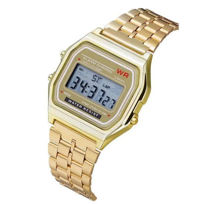 F91W Non - Waterproof Steel Band Watch For Women, Men, Business Clock, Multi - Functional LED Digital Sports Watch, Electronic Clock - Japan 4 All
