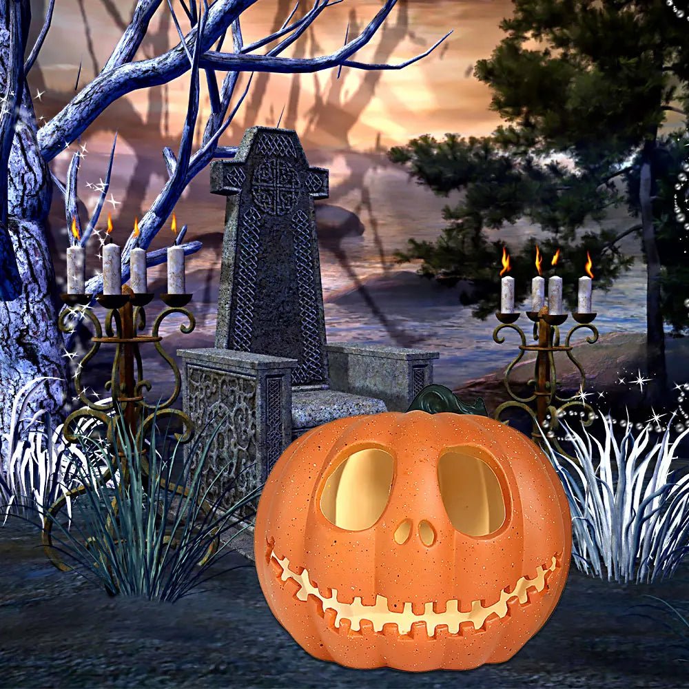 Halloween Pumpkin Led Lamp Lantern Decoration Jack - o Lantern Ghost Face Pumpkin Light Garden Outdoor Indoor Party Home Decor - Japan 4 All