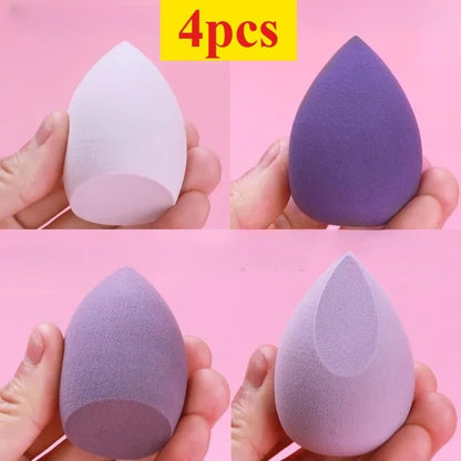 Makeup sponge set suitable for liquid BB cream powder application makeup egg dry wet dual - use powder puff girl - Japan 4 All