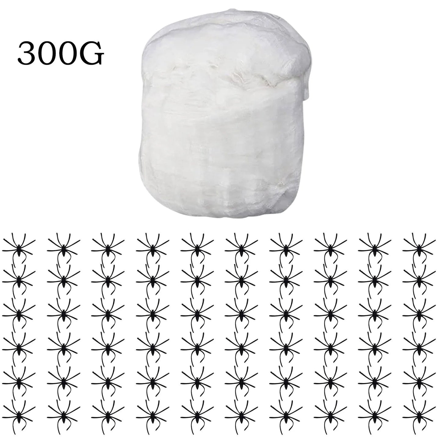 New 2024 Luminous Spider Webs Glow In The Dark Spider Webs Decorations Stretch Spider Webs With Fake Spider Halloween Cobwebs - Japan 4 All