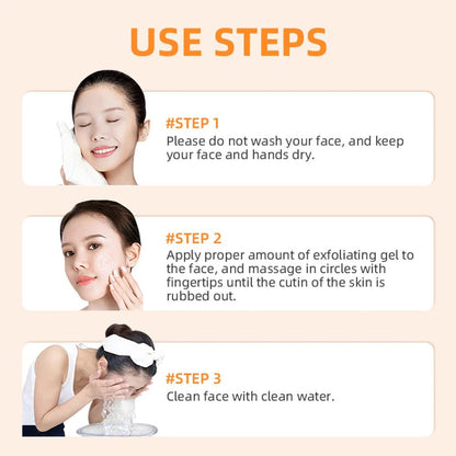 Orange Exfoliating Gel Dead Spot Remover Brighten Peeling 50g Gentle Repair Scrub Whiten Hydrating Moisturizer Korean Skin Care - Japan 4 All