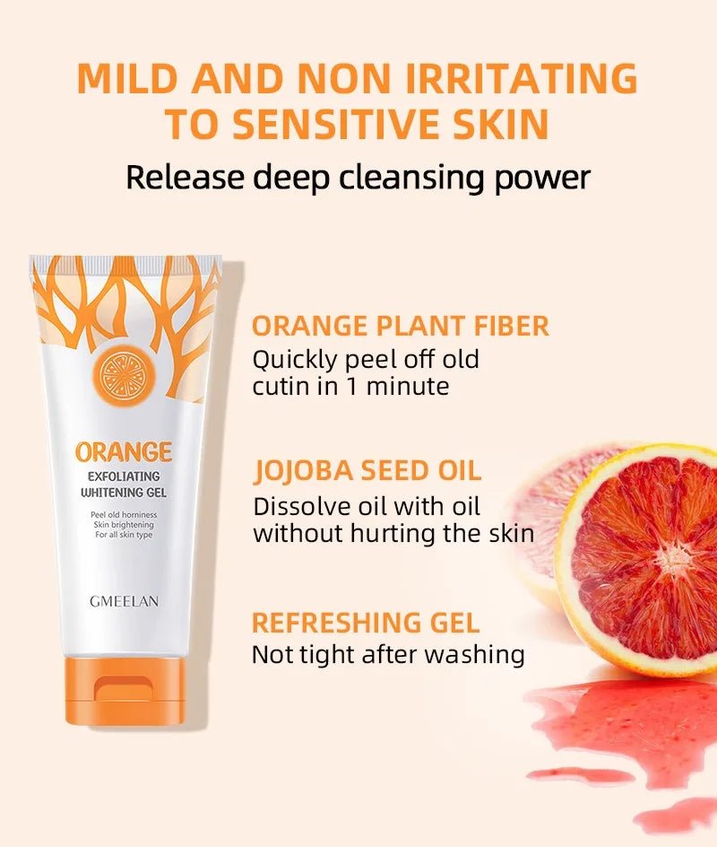 Orange Exfoliating Gel Dead Spot Remover Brighten Peeling 50g Gentle Repair Scrub Whiten Hydrating Moisturizer Korean Skin Care - Japan 4 All