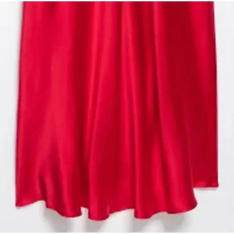 Party Solid Women Long Dresses Sexy A Line Backless Sleeveless Female Dress 2025 Summer Elegant Evening Satin Lady Robes - Japan 4 All